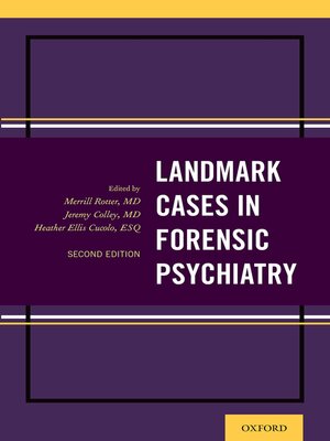 cover image of Landmark Cases in Forensic Psychiatry